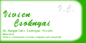 vivien csoknyai business card